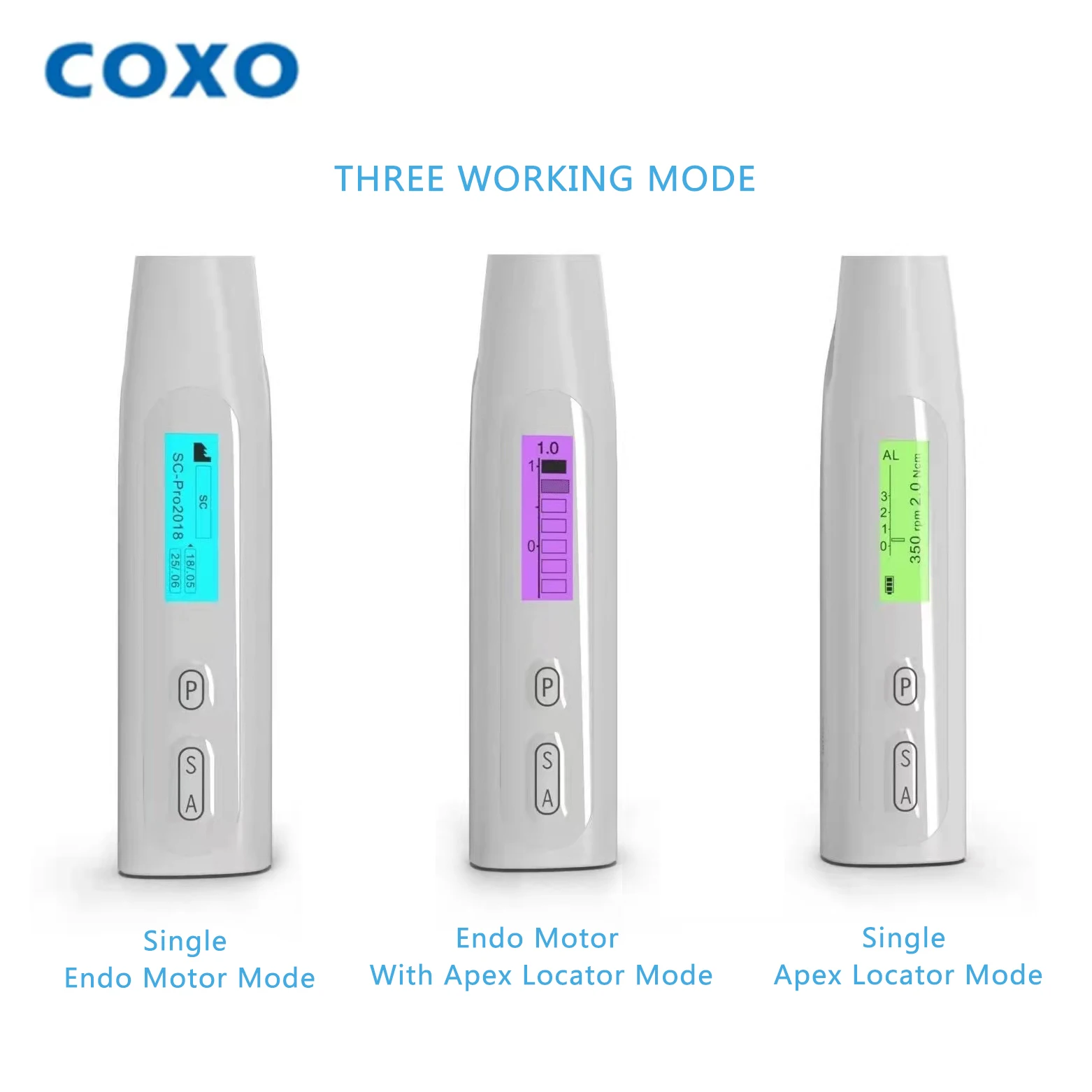 Фото Стоматологический беспроводной эндомотор COXO C-SMART MINI AP с апекслокатором, угловая насадка 16:1, аппарат для подготовки корневых каналов №3