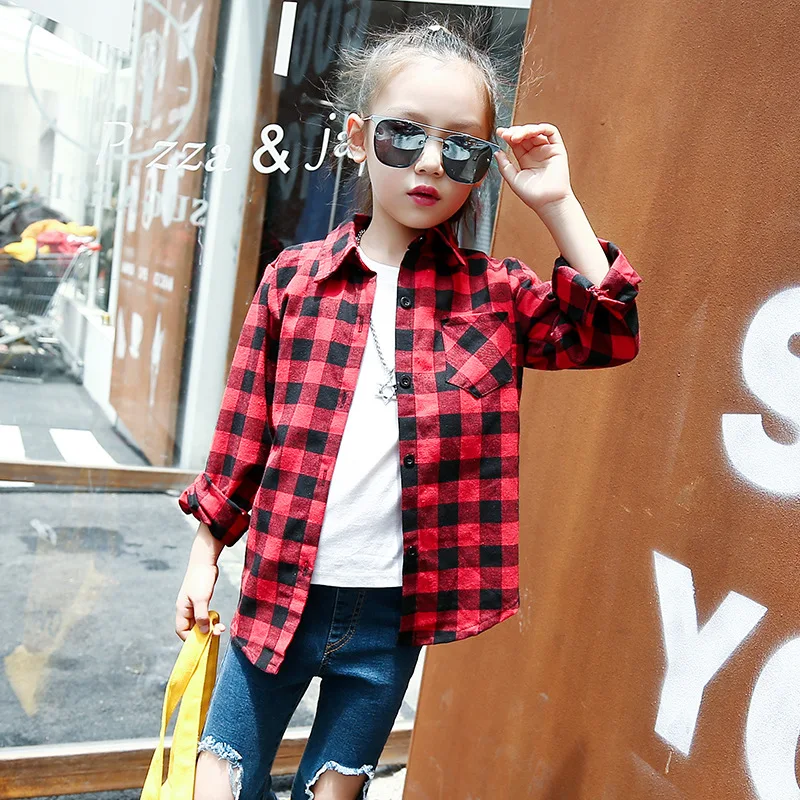 Рубашка с длинным рукавом для девочек-подростков | Детская одежда и обувь