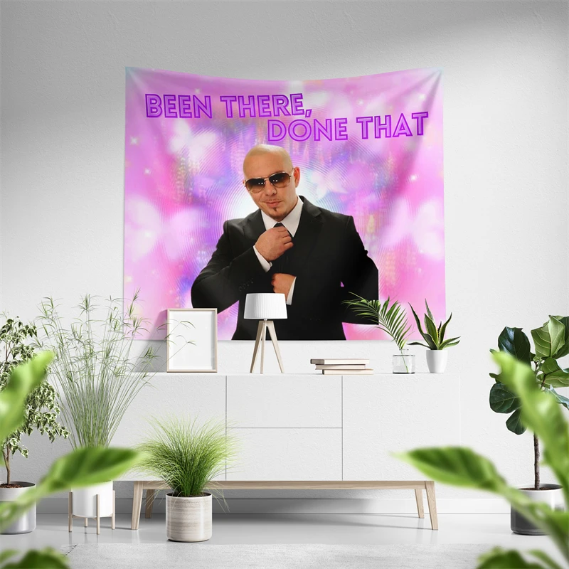 Aertemisi Mr Worldwide Been There Done Pitbull 305 забавный мем гобелен настенное искусство для декора