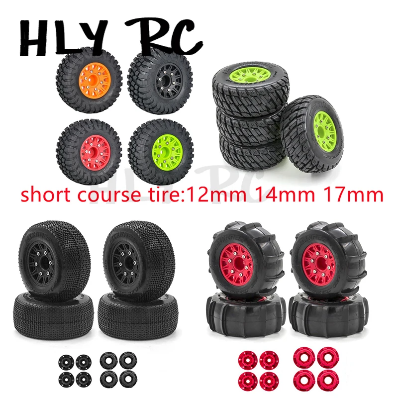 1/8 1/10 Универсальный обод колеса грузовика с коротким ходом для внедорожного