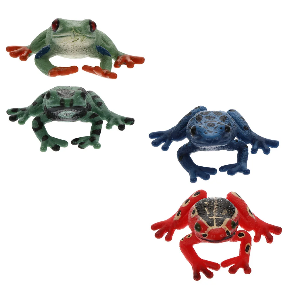 

4Pcs Figures Forest Figurines Rainforest Woodland Animals Set Cake Topper Kids Party Favor