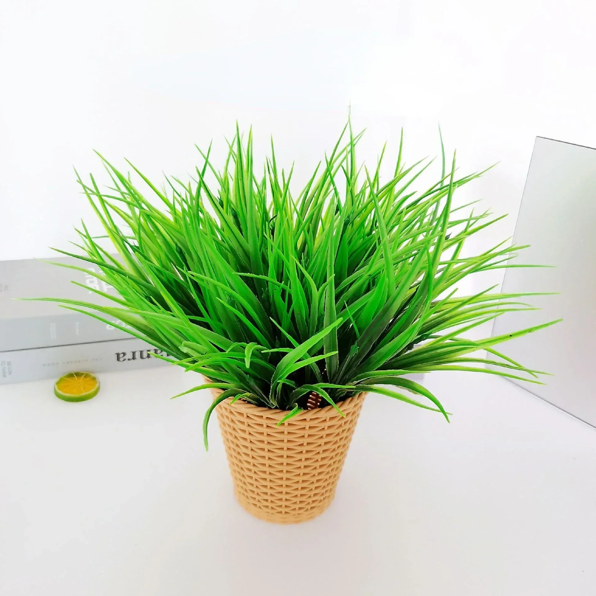 40 см 7 вилок весенняя трава искусственные растения саженцы зеленые цветы