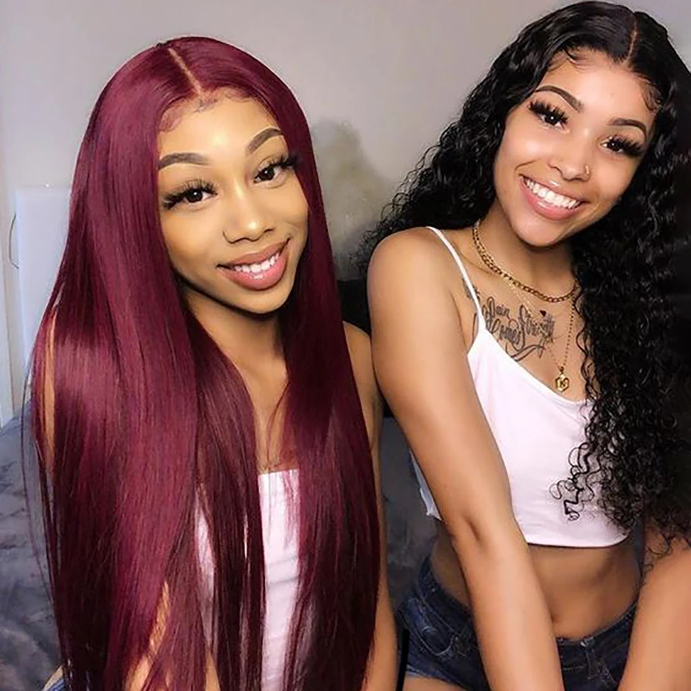 13x4x1 Синтетический Кружевной Парик Фронтальный Натуральный Черный Волнистый