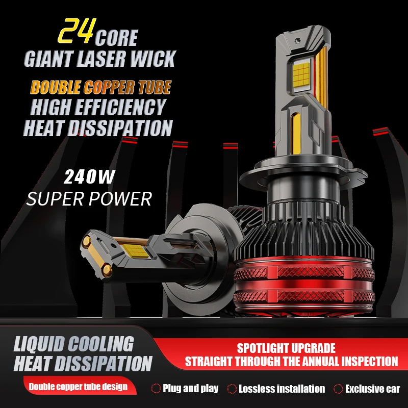 H4 Светодиодные лампы для фар H7 H11 H8 H9 H1 H3 9005 HB3 9006 HB4 Автомобильные противотуманные