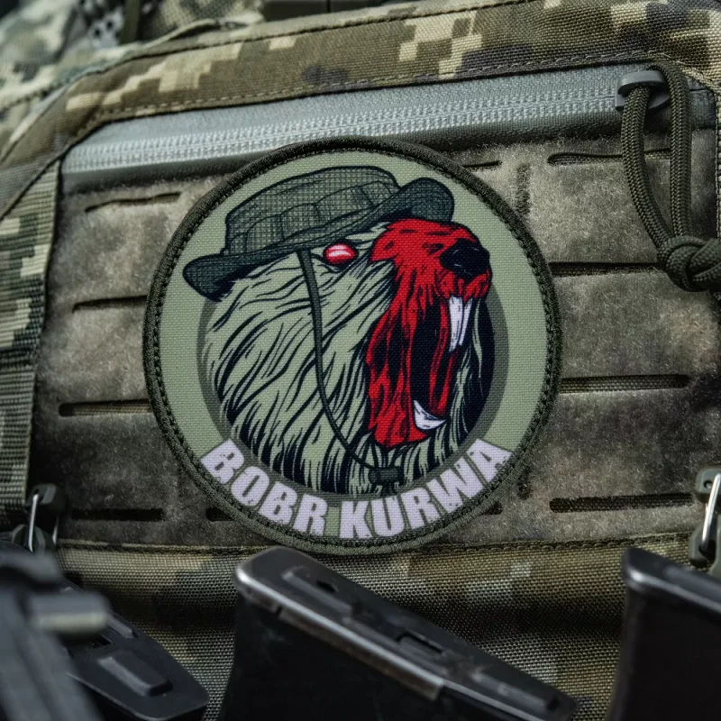 Тактическая нашивка Beaver Morale с принтом на крючках и петлях