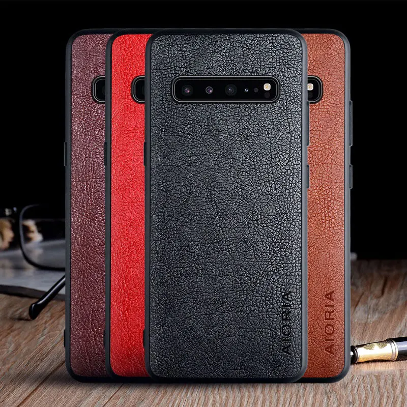 

case for Samsung Galaxy S10 Plus S10E 5G Lite funda luxury Vintage Leather skin coque cover for samsung s10 plus lite case capa