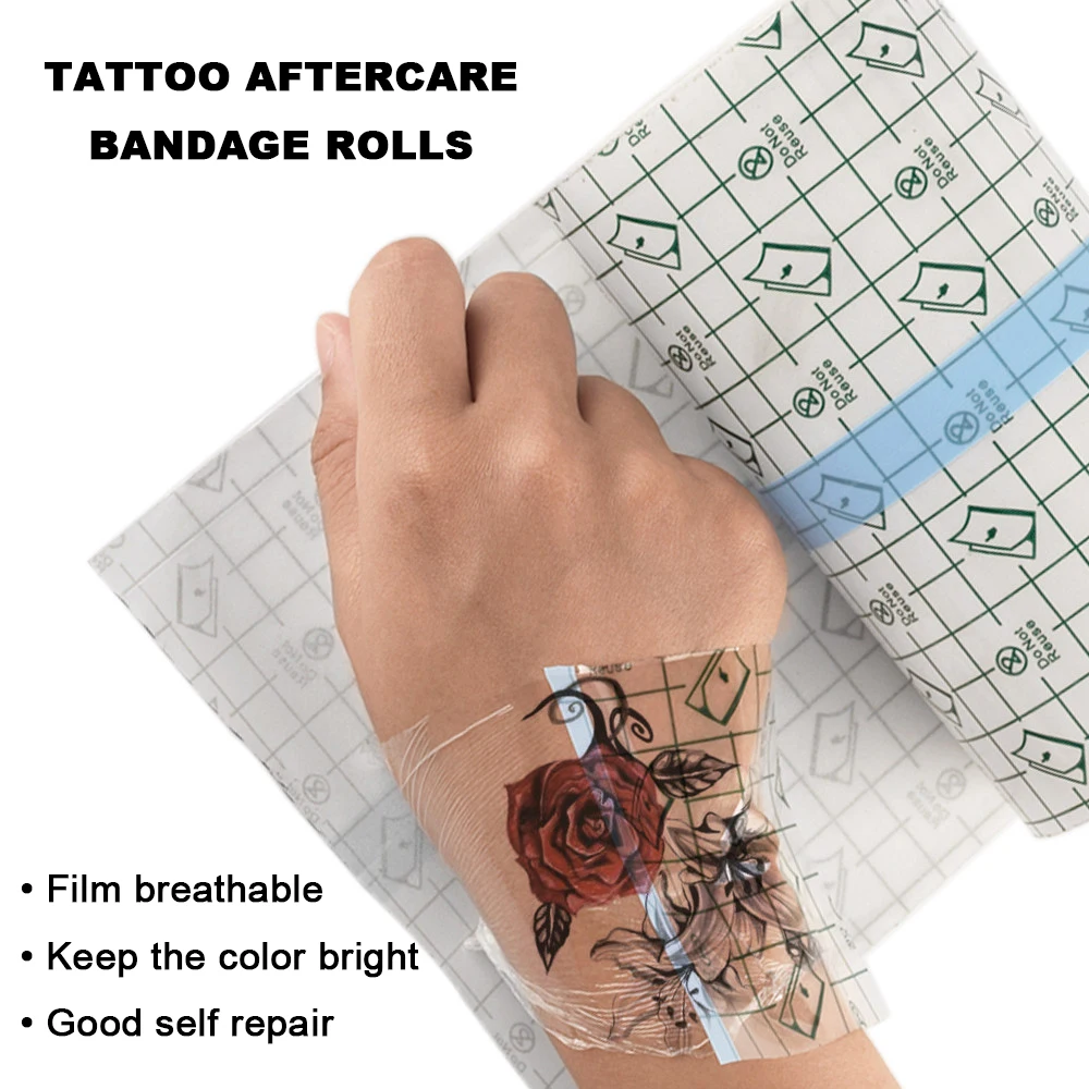 Waterproof Protective Tattoo Film Protection Tattoo Bandage Aftercare Healing Wrap Dressing Tape for Skin Protection Recovery