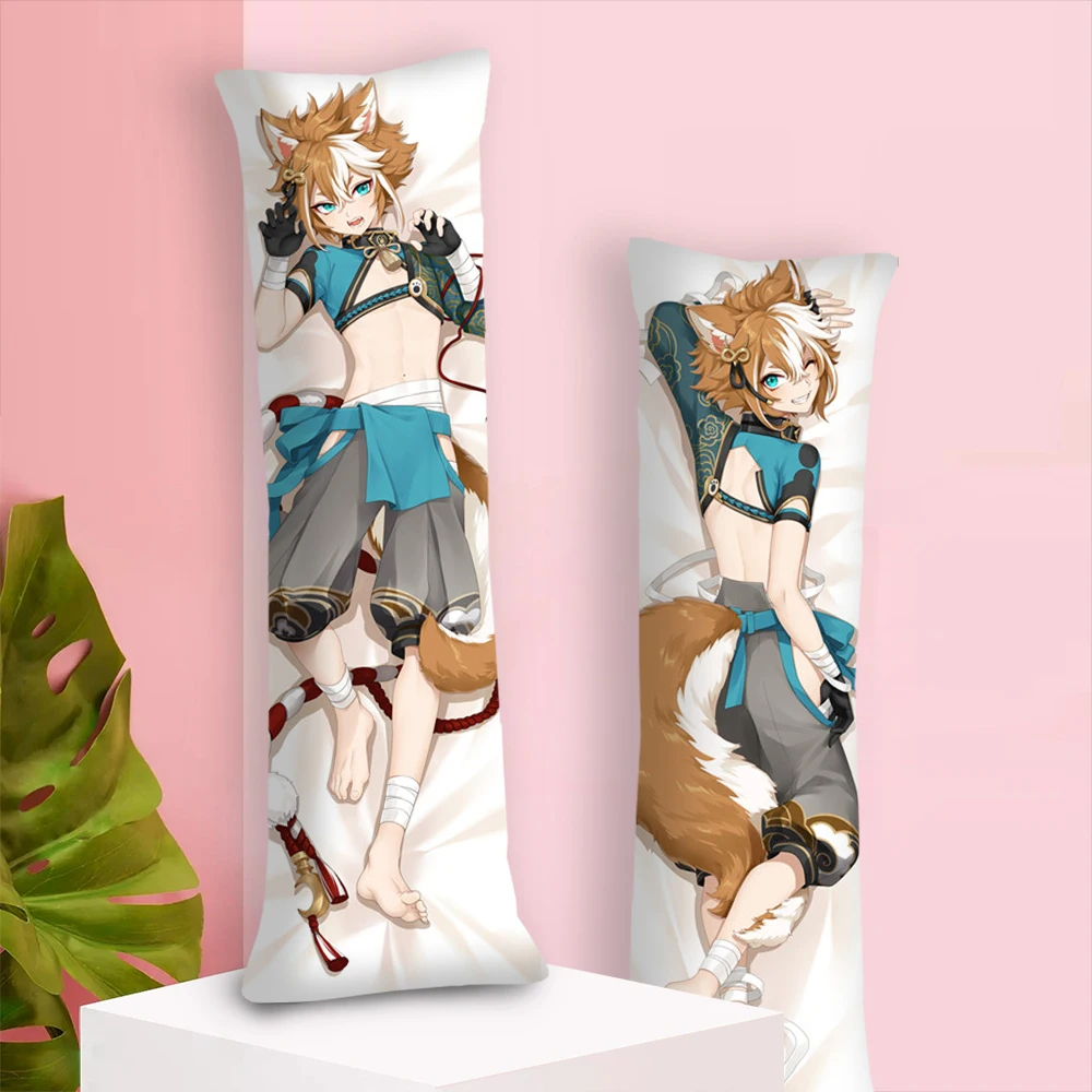 

Genshin Impact Game Periphery Gorou Game Character Dakimakura Cover Hugging Body Pillowcase Cartoon Cushion Cover