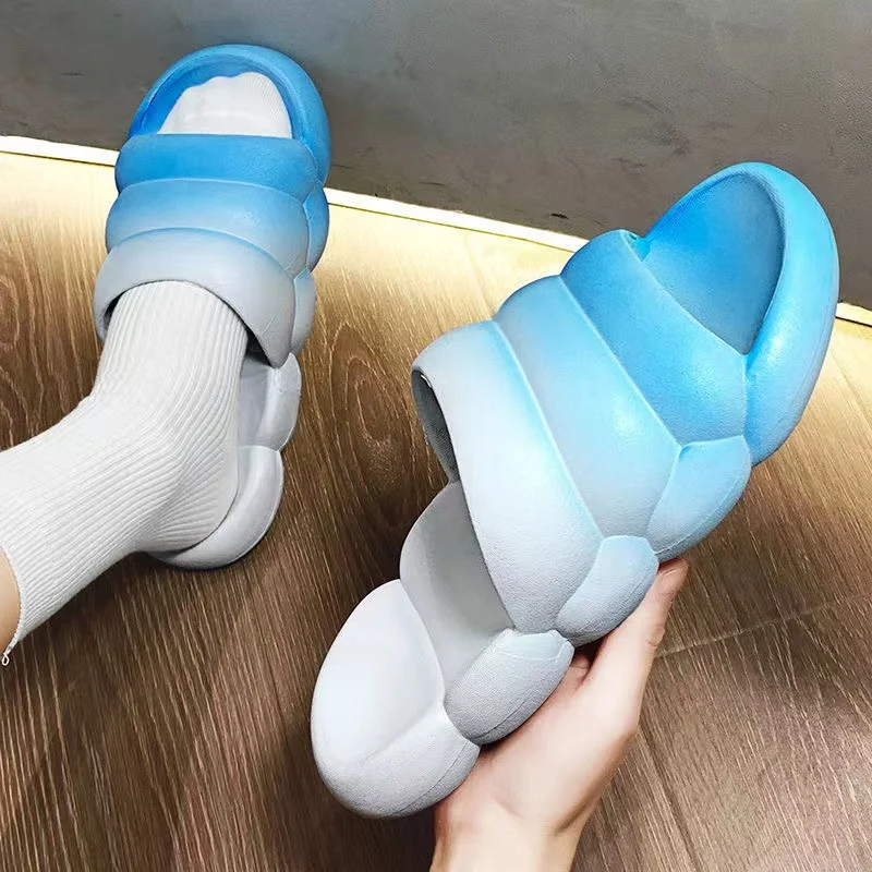 

Coslony men slides 2022 new Summer Fashion Home Sandals luxury brand Slippers Thick Bottom beach Slides Non-Slip Indoor Shoes