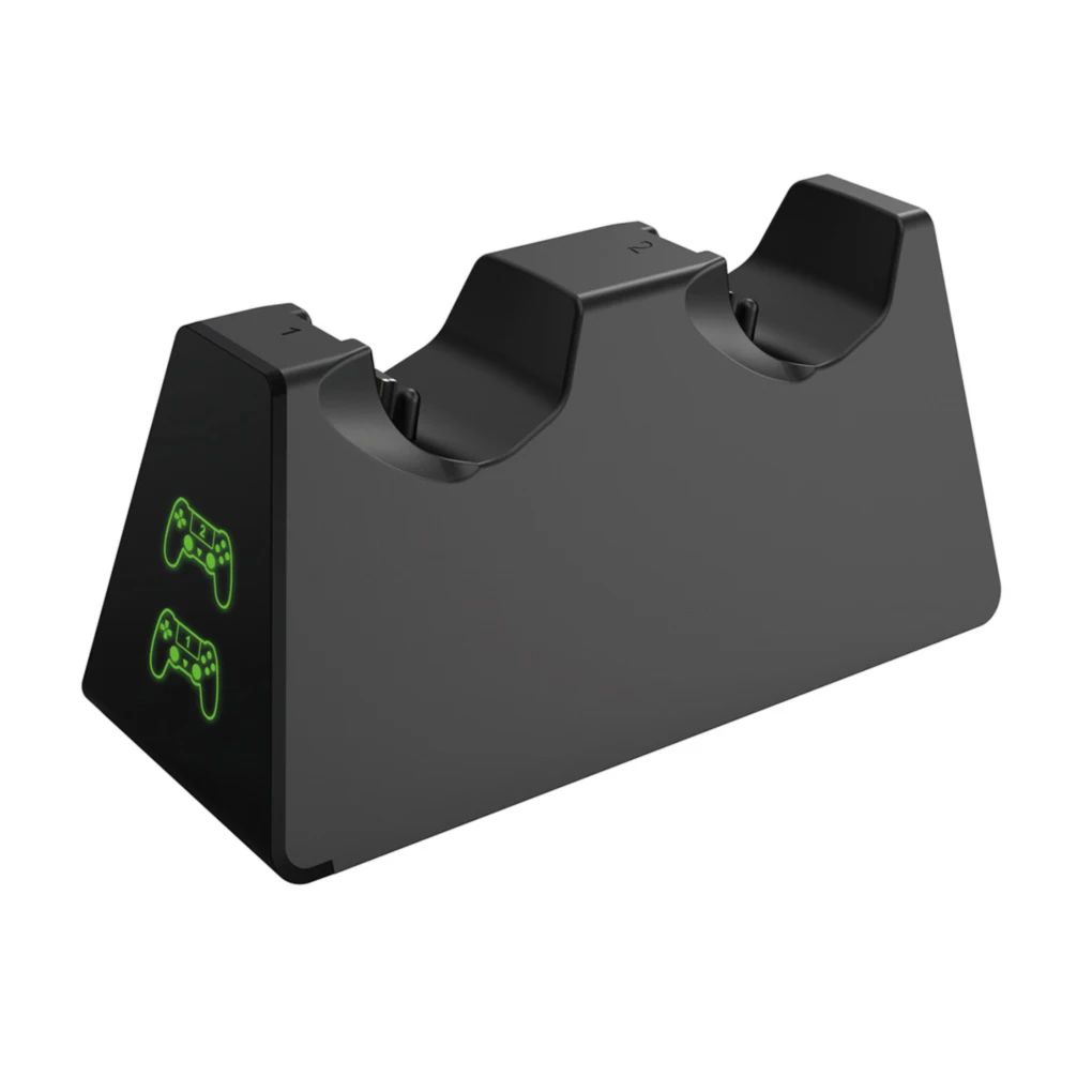 

Controller Charging Dock Station For Play Station 4 Dual Charger Stand with Status Display Screen for PS4/PS4 Slim/PS4 Pro black