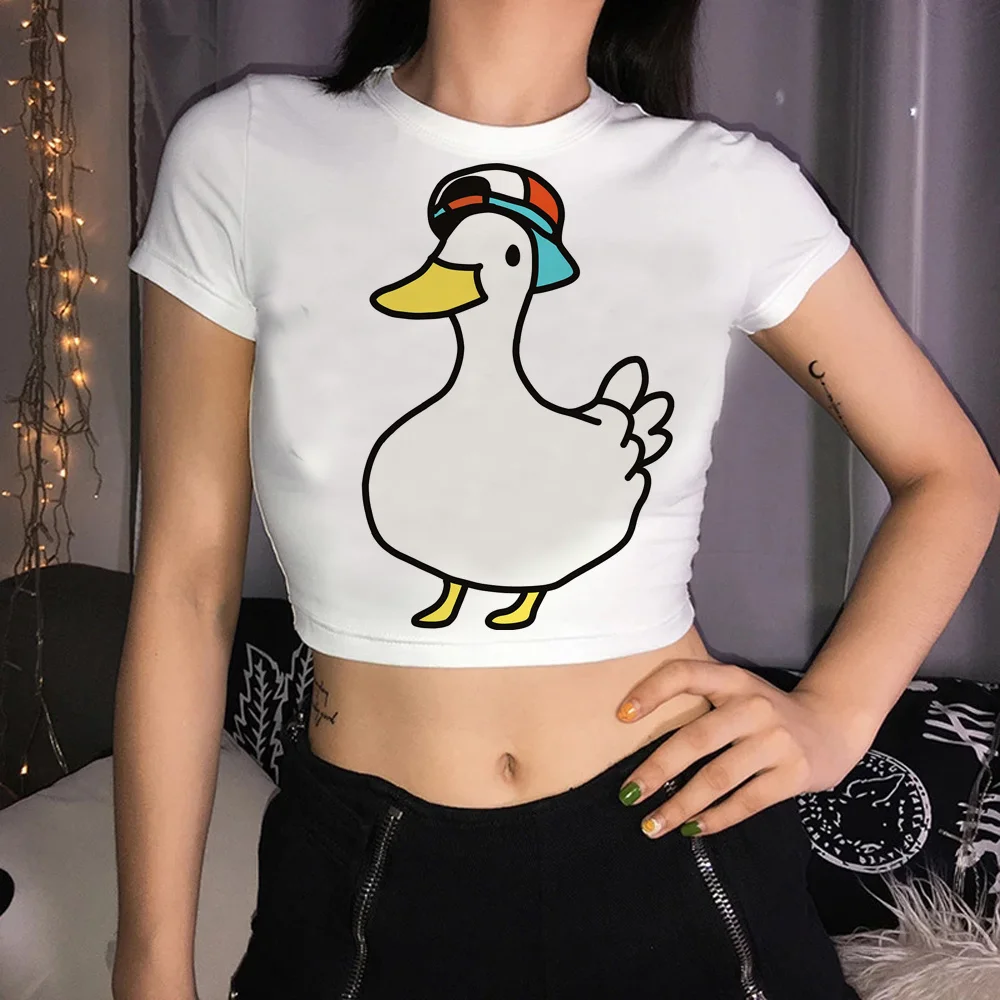 

Hololive футболка Готическая эстетика короткий топ Женская винтажная уличная одежда графическая сказочная футболка