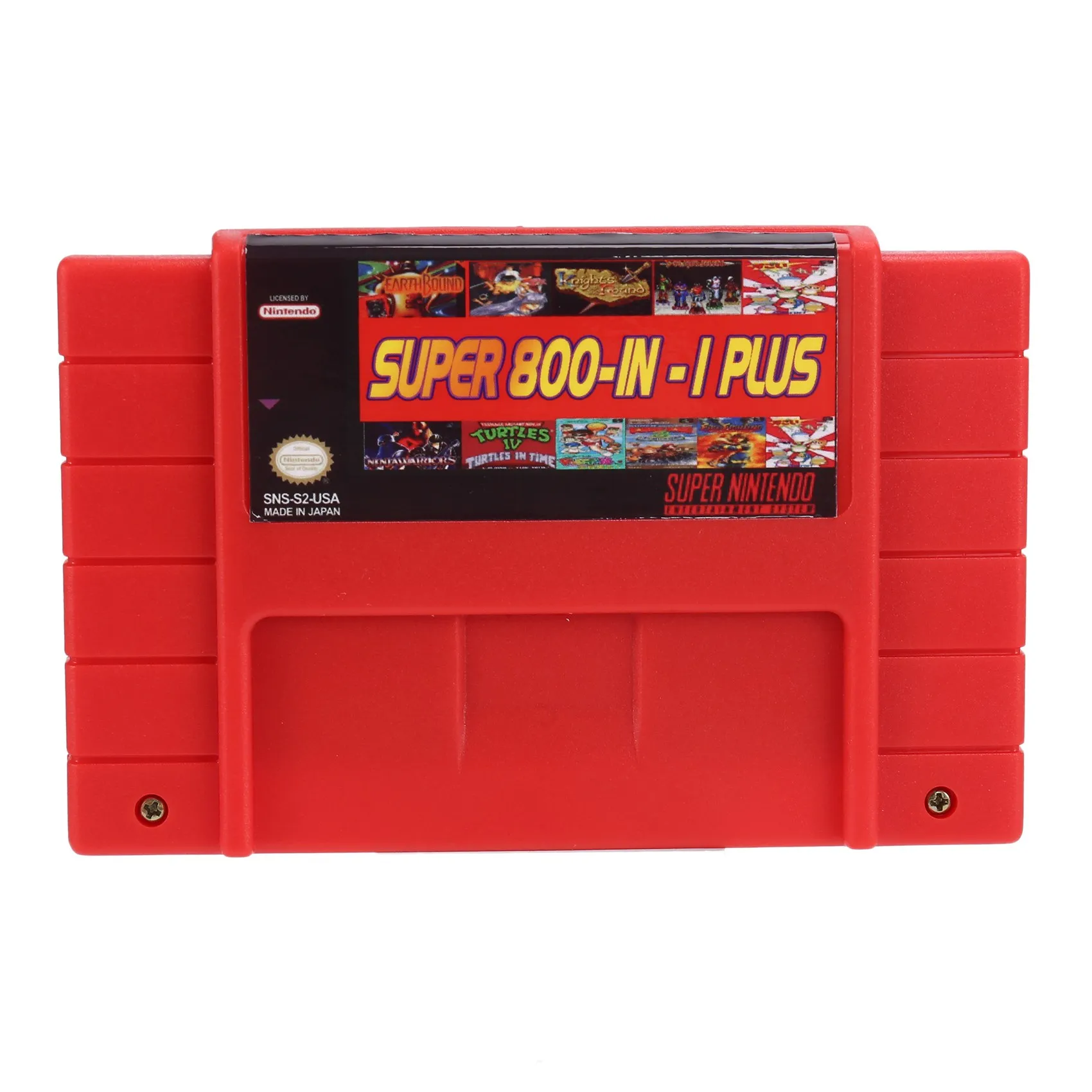 

Супер DIY ретро 800 в 1 плюс игровой Картридж для 16-битной игровой консоли карты США, красный