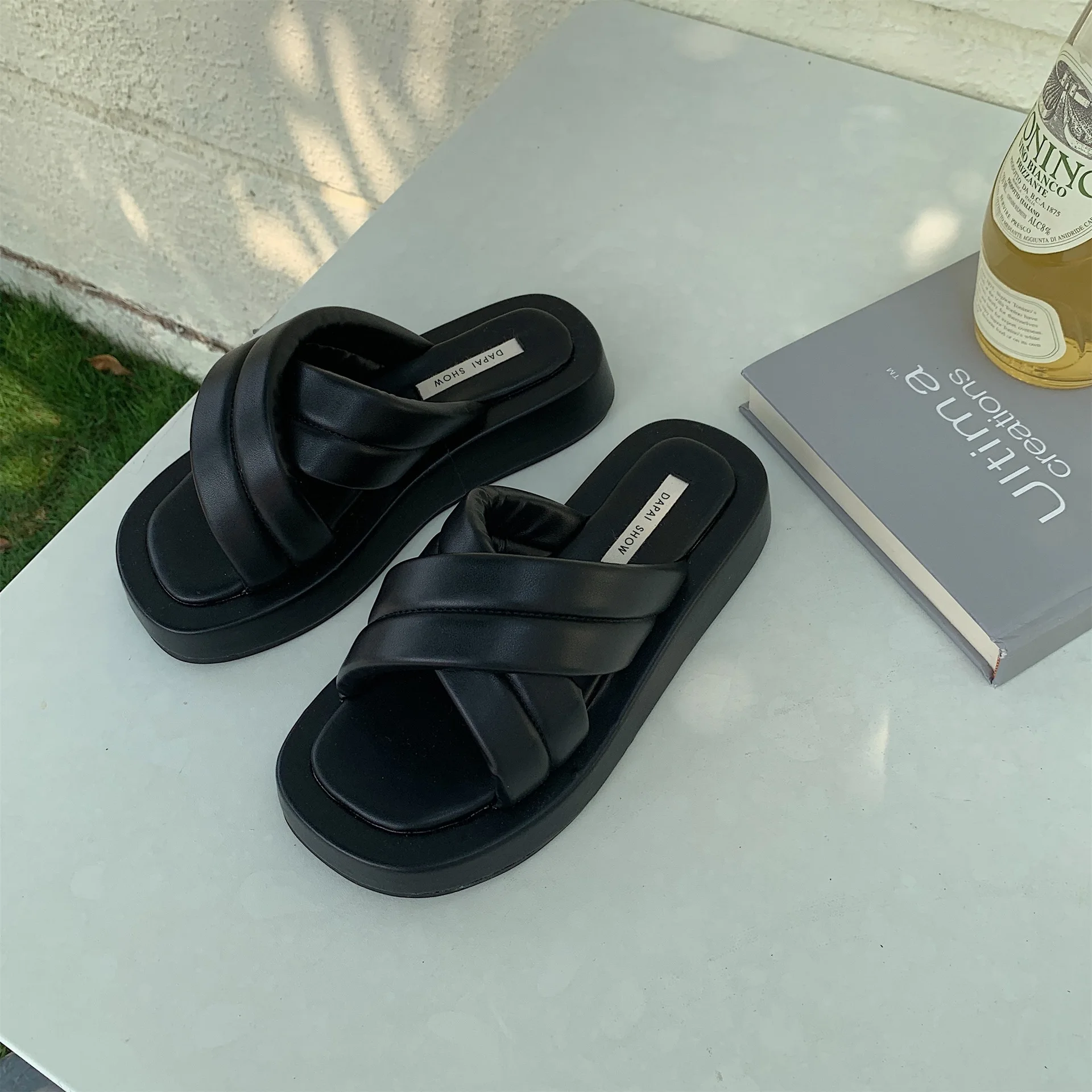 

Женские кожаные туфли в римском стиле LMCAVASUN, Новинка лета 2021, универсальные сандалии с перекрестными ремешками, женские стильные сандалии