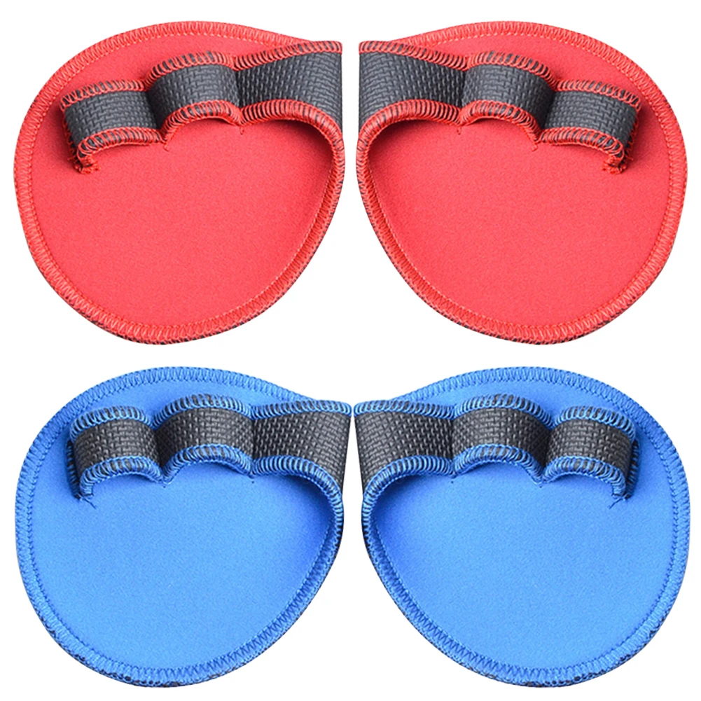 

1 Пара Противоскользящие защитные перчатки для тяжелой атлетики унисекс гантели тянуть три пальца захват защитная подушка для тренажерног...