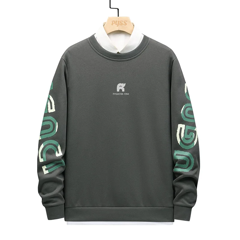 

Новинка на весну мужской свитер для отдыха большого размера 9XL 8XL 7XL Модный высококачественный непринужденный спортивный свитер с принтом и ...