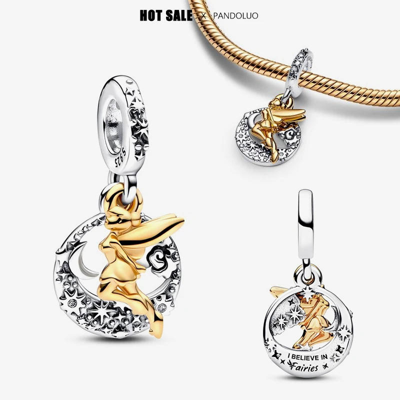 Бусина-Шарм колокольчик из серебра 925 пробы для браслета