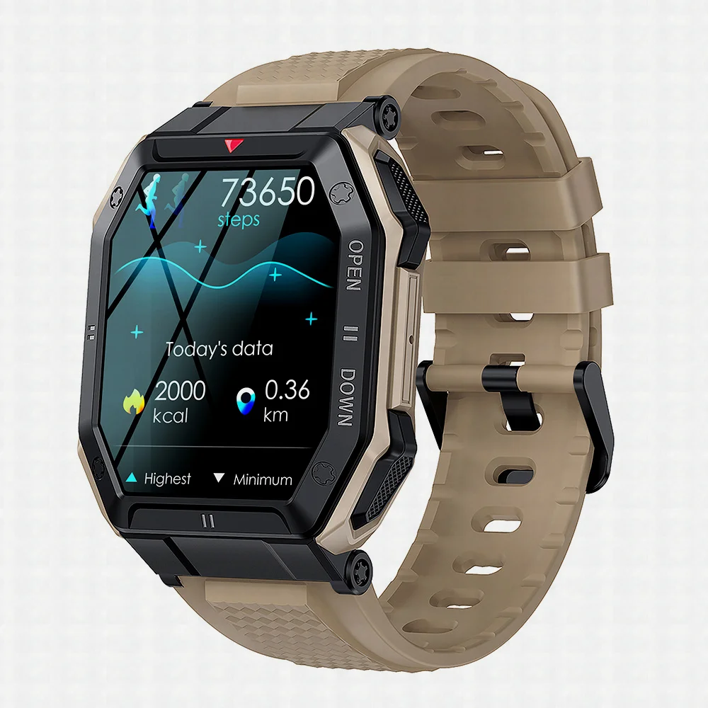 

Smartwatch for Men 1.85 Inch Watch Women Man Fitness Tracker Wrist Waterproof Bluetooth Call 2023 K55 Xiaomi Outdoor Sport New