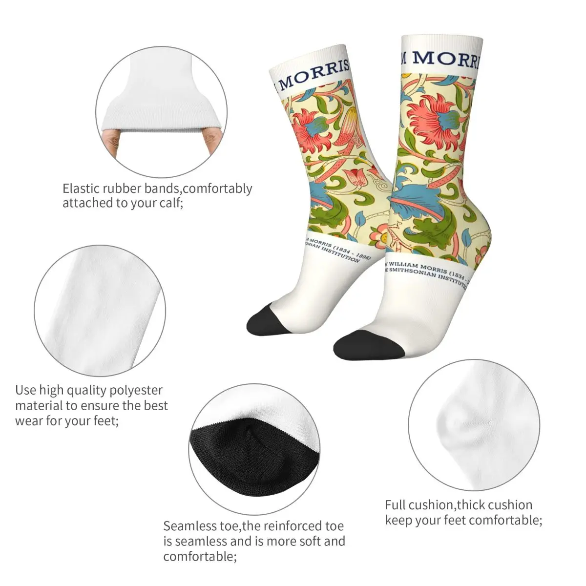 Носки William Morris HD забавные чулки Lodden мужские средние мягкие спортивные носки для