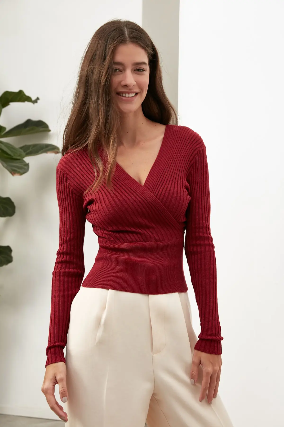 Trendyol Double Breasted Knitwear Bluz TWOAW22BZ1321