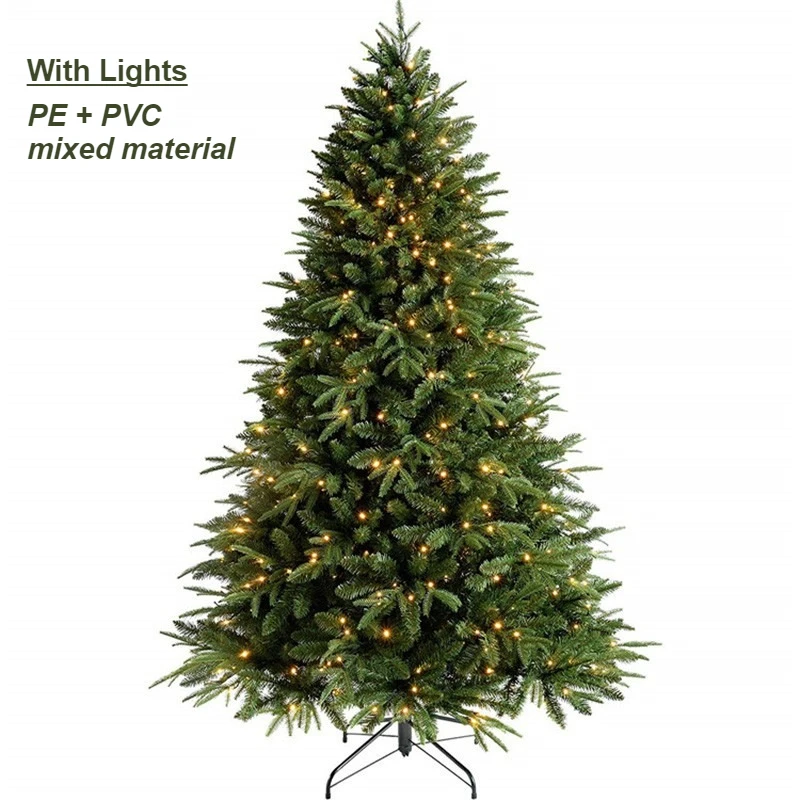 

Искусственная рождественская елка PE+PVC с подсветкой 1.2-3 м