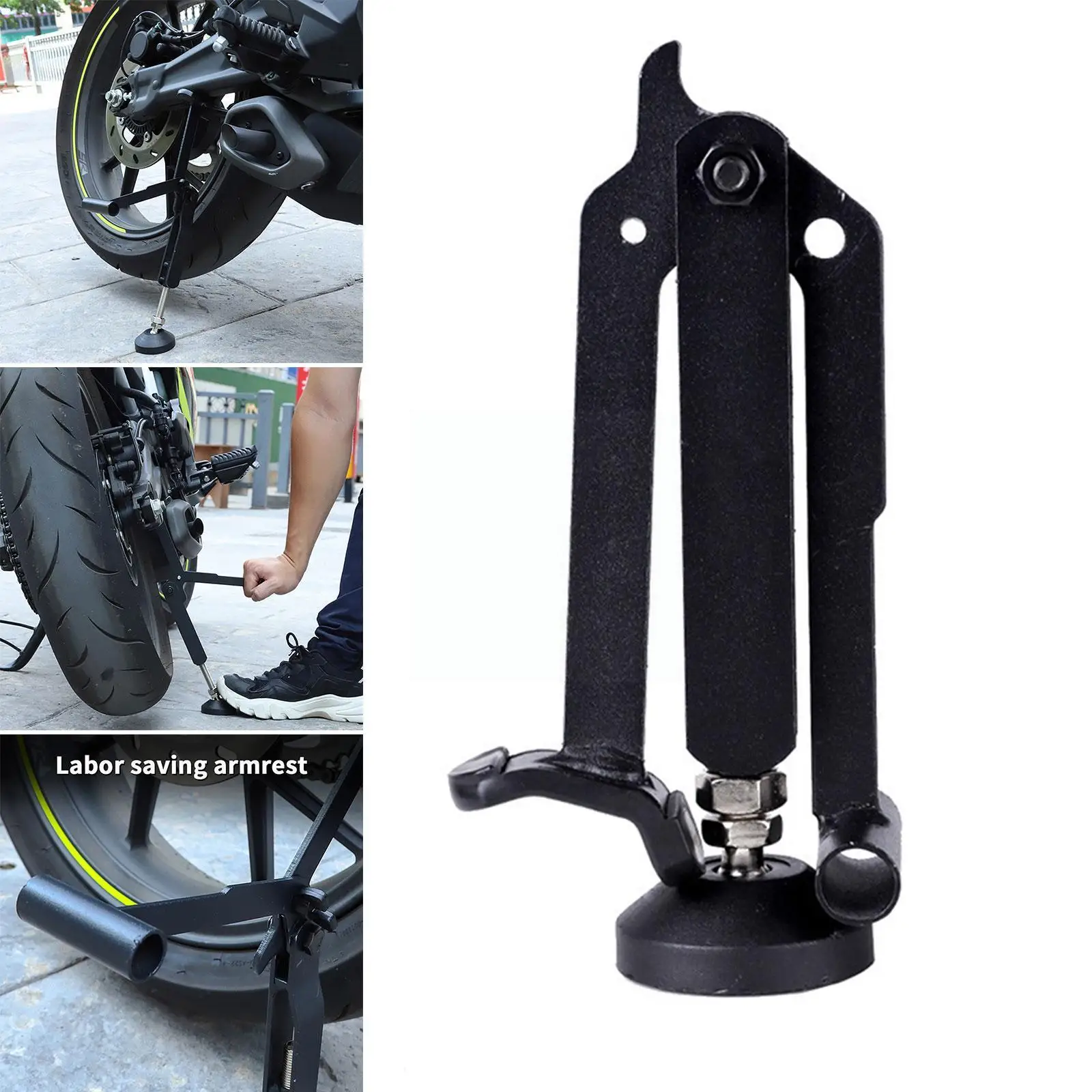 

Portable Lifting Frame with Upgraded Armrest to Save Energy Folding Lifting Stand Stable Crane Frame for Motorcycle K0Z9