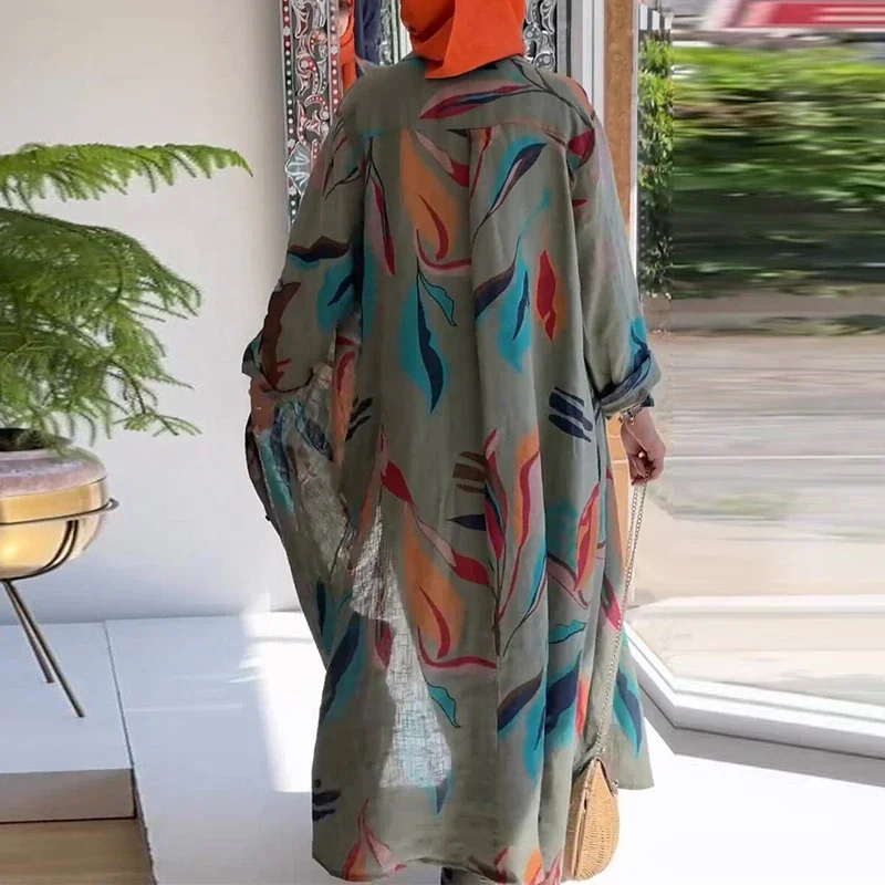 Осенние сексуальные льняные комплекты с принтом для женщин комплект из 2