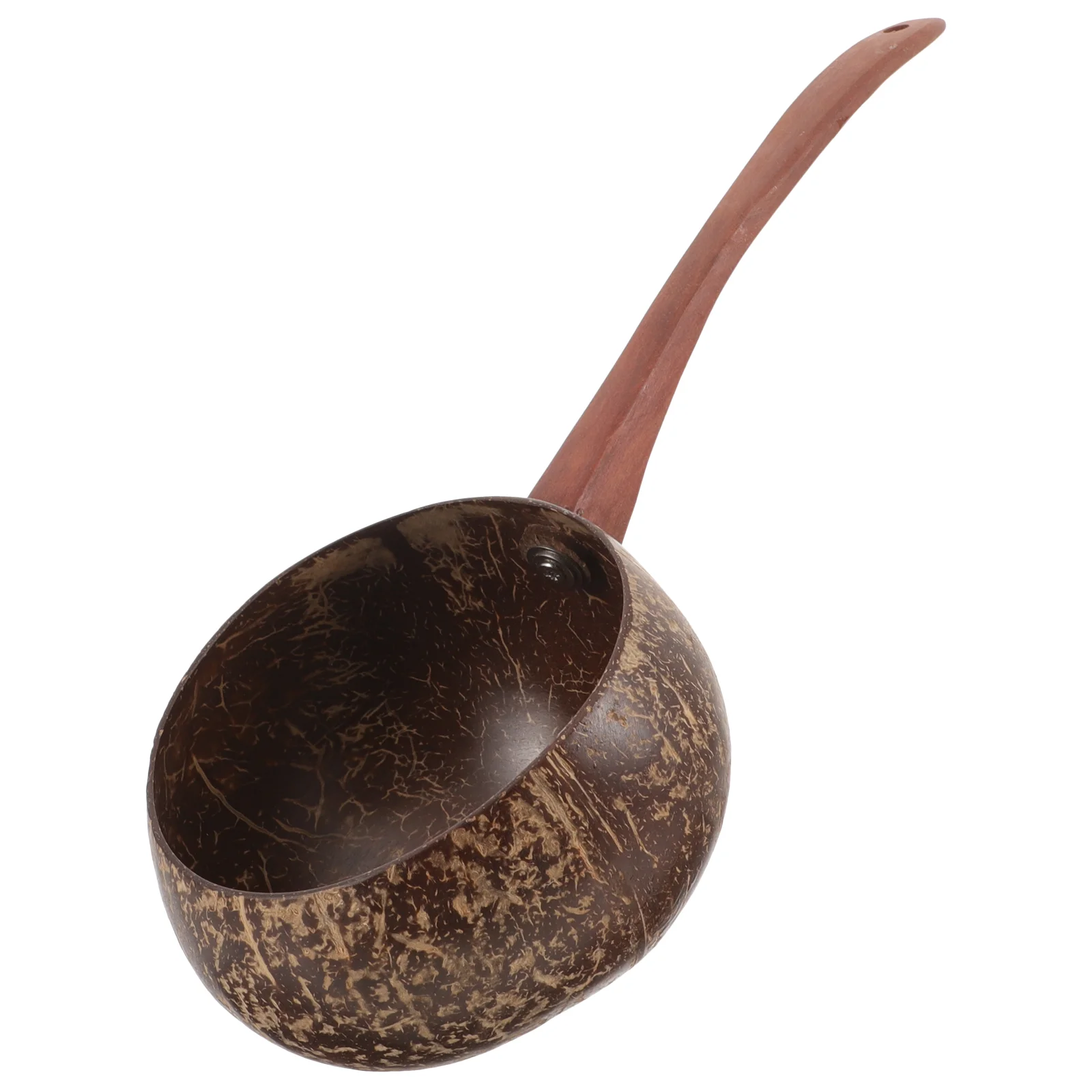 Кухонная утварь половник для воды бытовая скорлупа кокоса длинная ручка гаджет