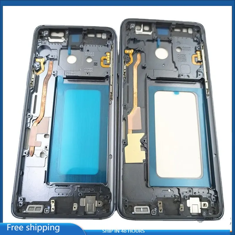 Средняя рамка для Samsung Galaxy S9 G960 S9 + S9 Plus G965, корпус телефона, ЖК-пластина и Кнопка громкости питания