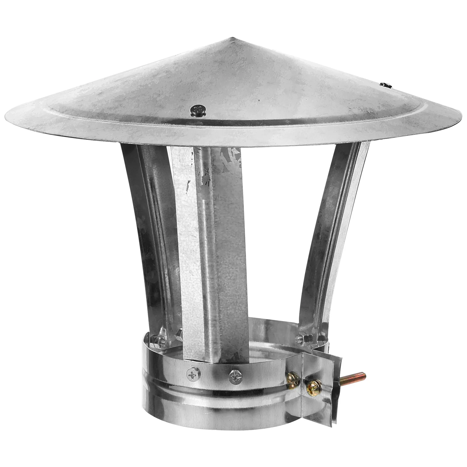 

Chimney Flashing Cap Cover Accessory Smoke Tube Exhaust Pipe Protector Part Rv Vent Covers for Roof Metal Rain