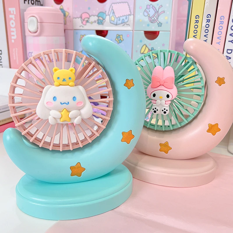 

Мультяшный милый кавайный Sanrioed Cinnamoroll моя мелодия почтовый новый шаблон постельное белье портативный большой ветрозарядный маленький вентилятор