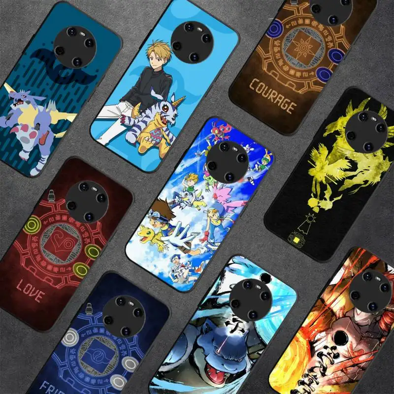 

Anime Digimon Phone Case for Huawei Y 6 9 7 5 8s prime 2019 2018 enjoy 7 plus