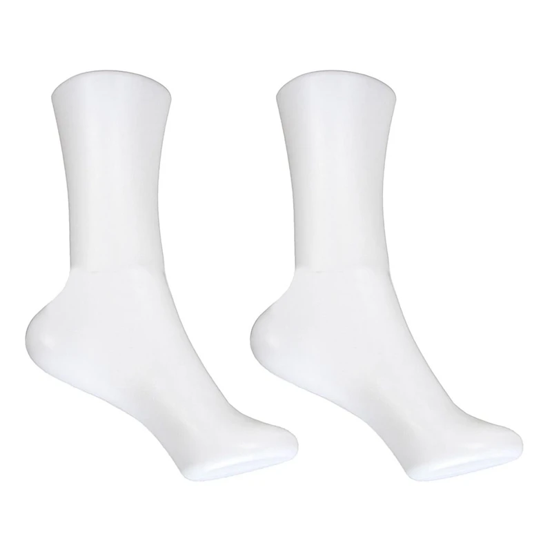 2X Female Legs Feet Foot Mannequin Sock Display Mold Short Stocking, Female
