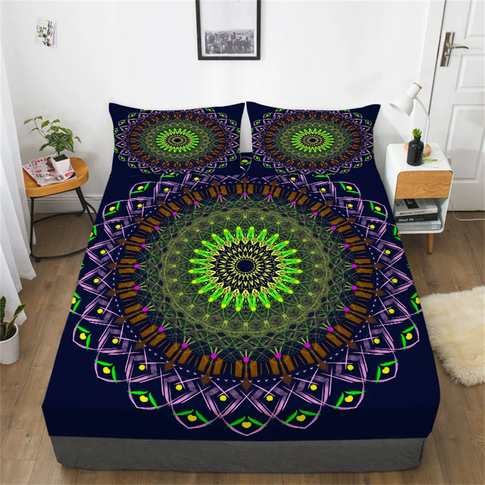 

3D Bohemia Bedspreads Print Bed Setcover Home Bedclothes Decoration Queen King Size Bedding Set Covers Duvet Cover