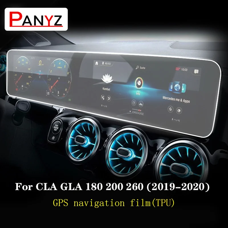 Пленка для GPS-навигации Mercedes Benz CLA GLA H247 200 260 2019-2022 Защитная пленка ЖК-экрана из ТПУ