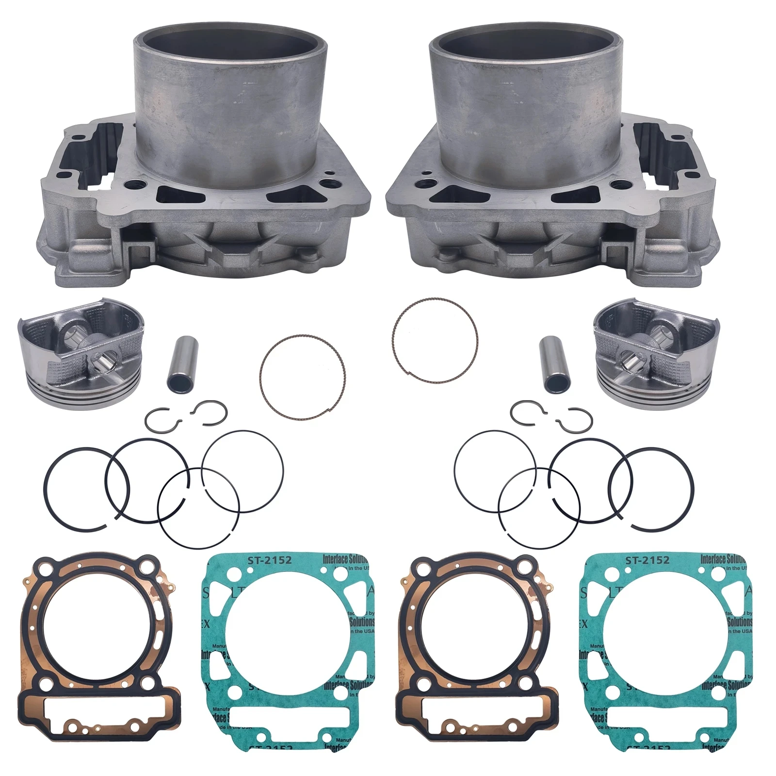 2 Sets Cylinder Kit for Stels Guepard Rosomaha Viking Ermak 800 Enduro 400 ATV 100402-001-0000 LU049838 100401-800-0000 LU072405