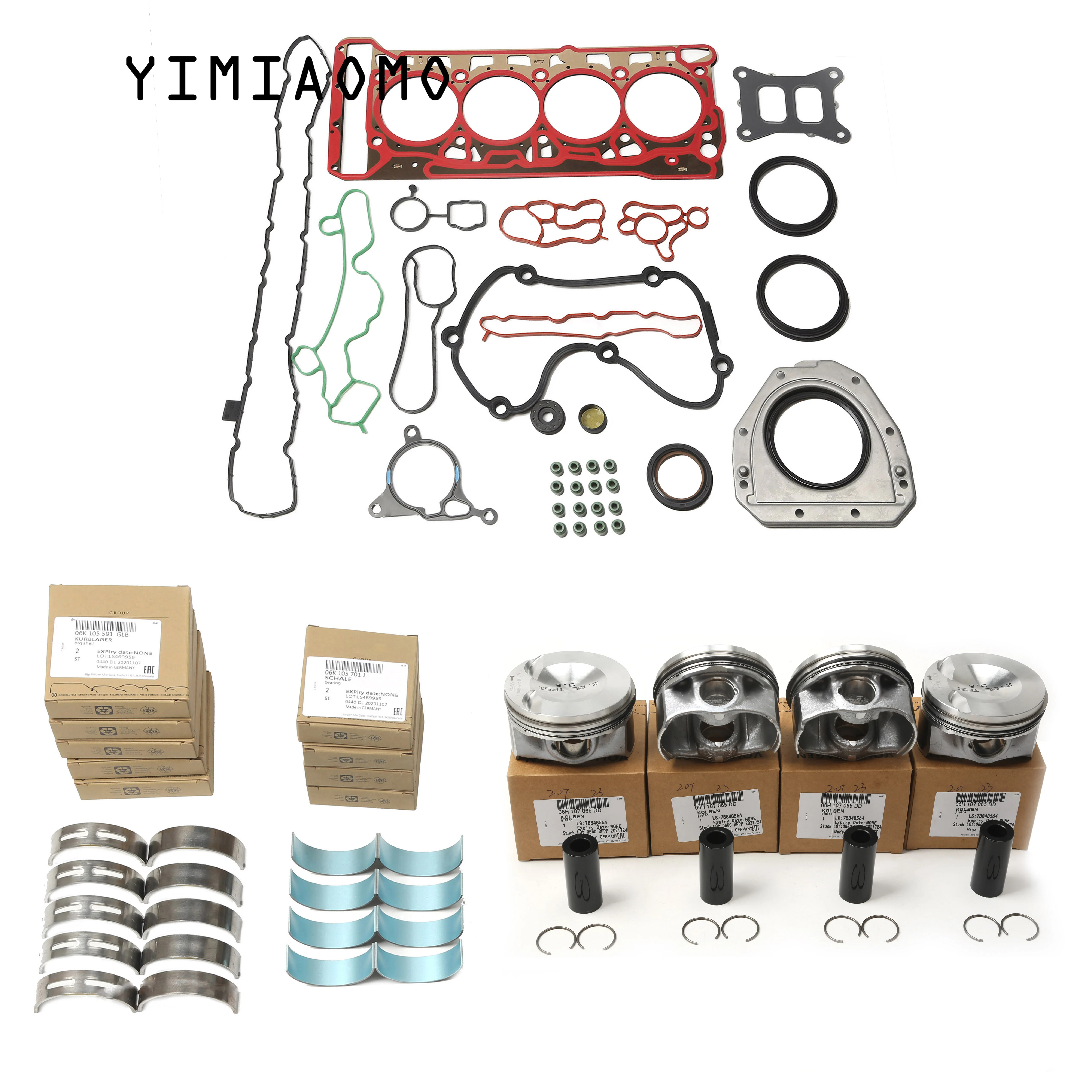 

06K107065AD Engine Repair 3Pcs Kit For Audi A3 2.0 TFSI A4 Q5 VW Beetle Golf Jetta Passat Skoda Octavia Seat Alhambra 06L105701C