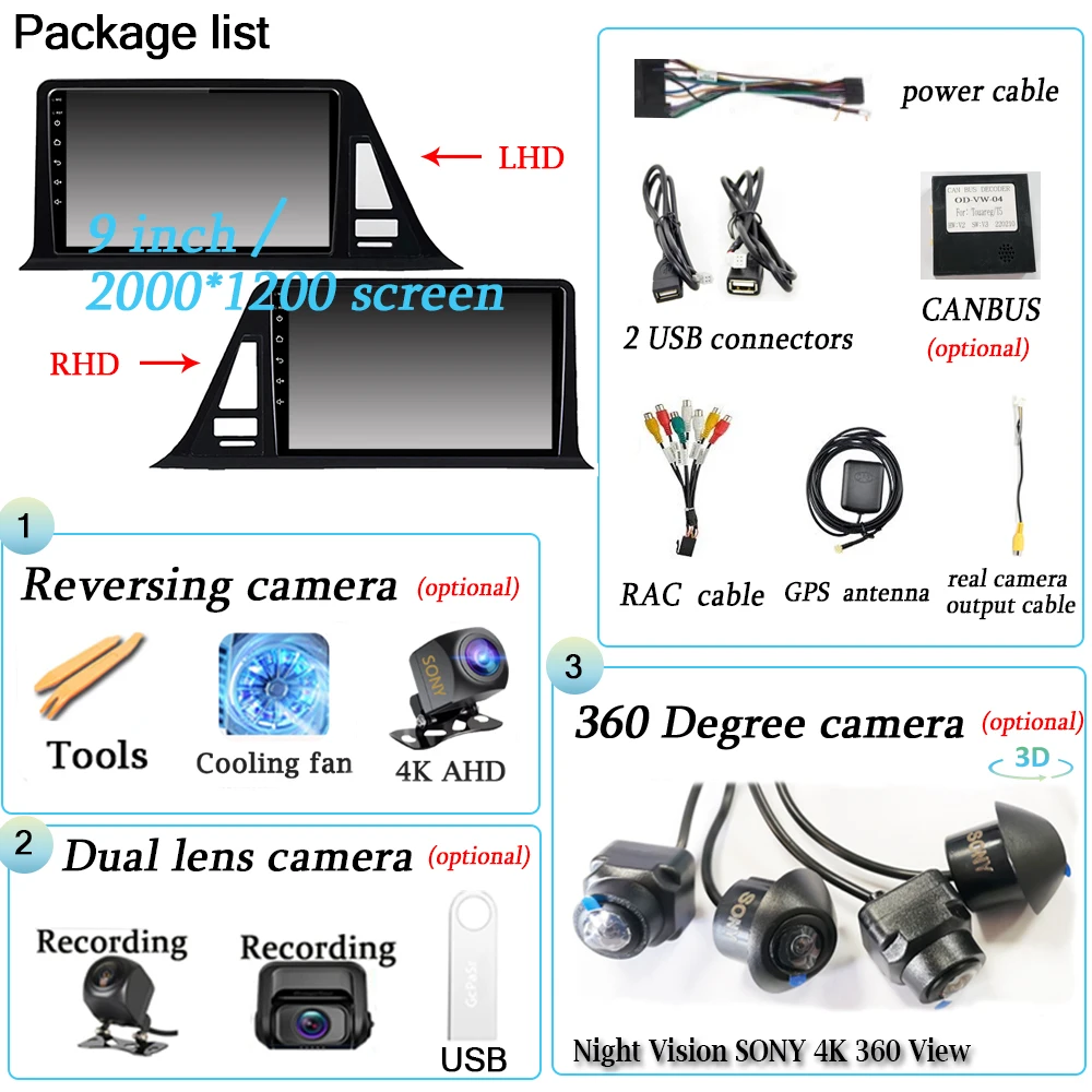 360 головной видеоплеер с камерой для Toyota C-HR CHR 2016 - 2020 Android 12 автомобильное