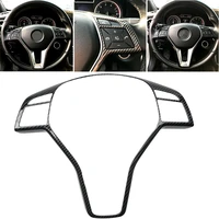car accessories steering wheel frame trim cover stickers for mercedes benz a b c e cla cls gla glk class w176 w246 w204 w207