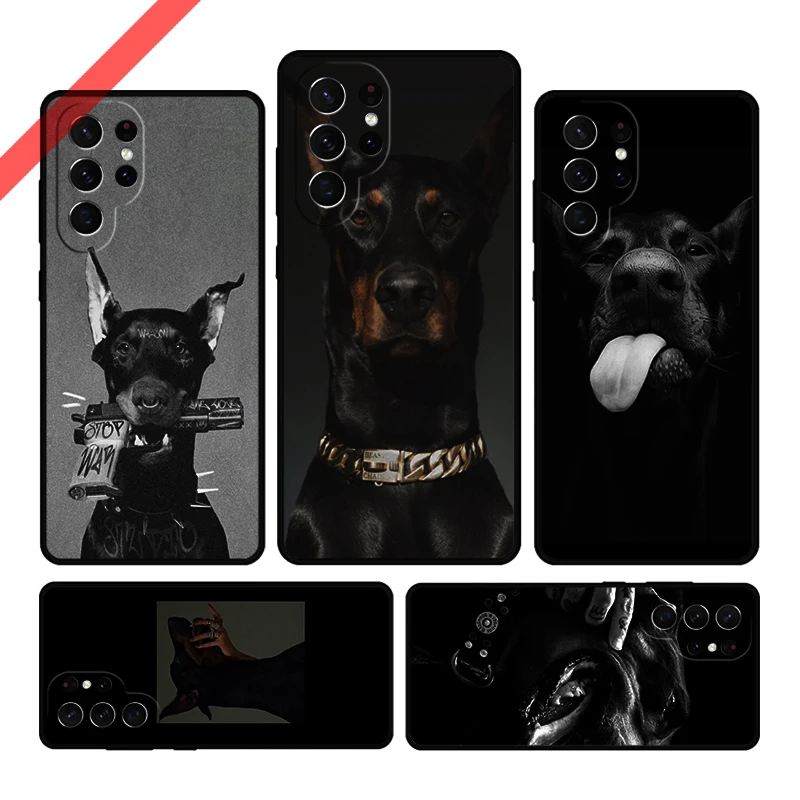 Чехол для телефона Doberman Pinscher Dog Samsung Galaxy S20 FE S21 S10 S23 Plus S24 S22 Ultra Coque Note20 Note10 S9 S8 Cover Capa