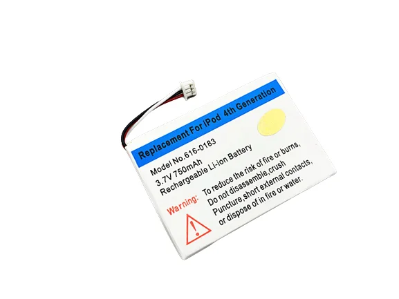 

3.7V 750mAh li-ion internal battery repair replacement for ipod 4th gen