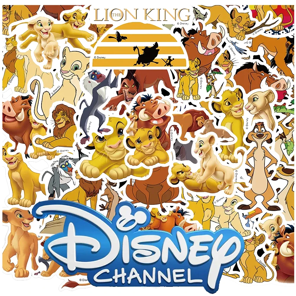

10/30/50PCS Cute Disney The Lion King Movie Stickers Aesthetic Cartoon Decals DIY Laptop Phone Car Anime Simba Sticker for Kids
