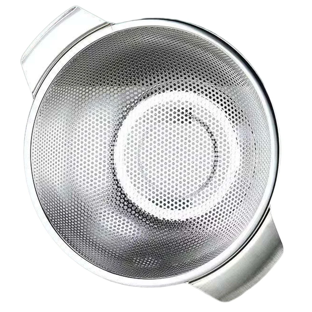 

Basket Vegetable Washing Kitchen Fruit Mesh Fine Steel Bowl Stainless Basin Strainer Wash Drain Sieve Colander Draining Filter