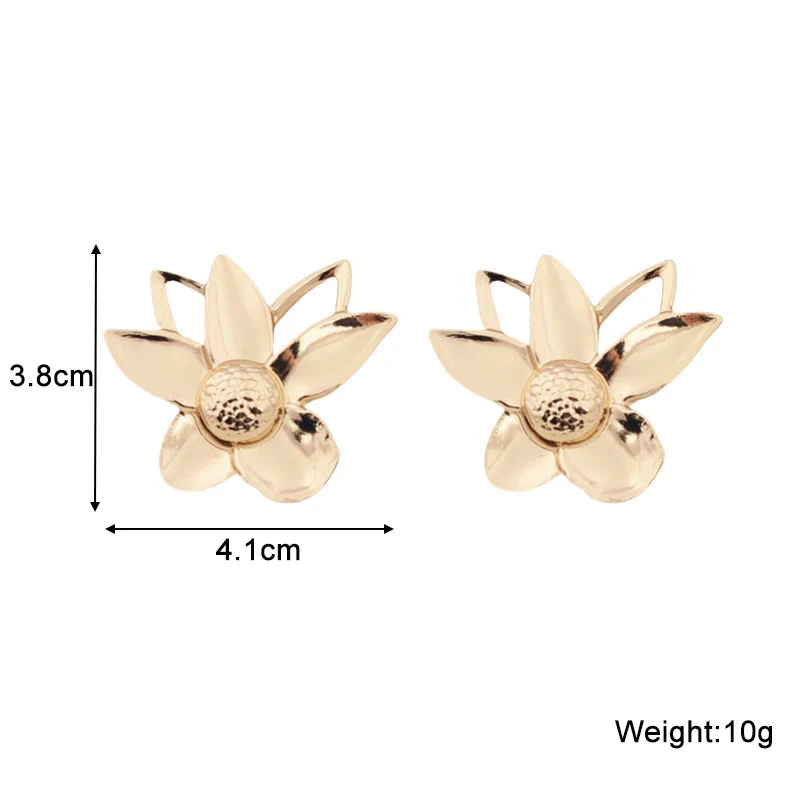 Женские металлические серьги boucle d'oreille необычные с ажурными ушками в стиле