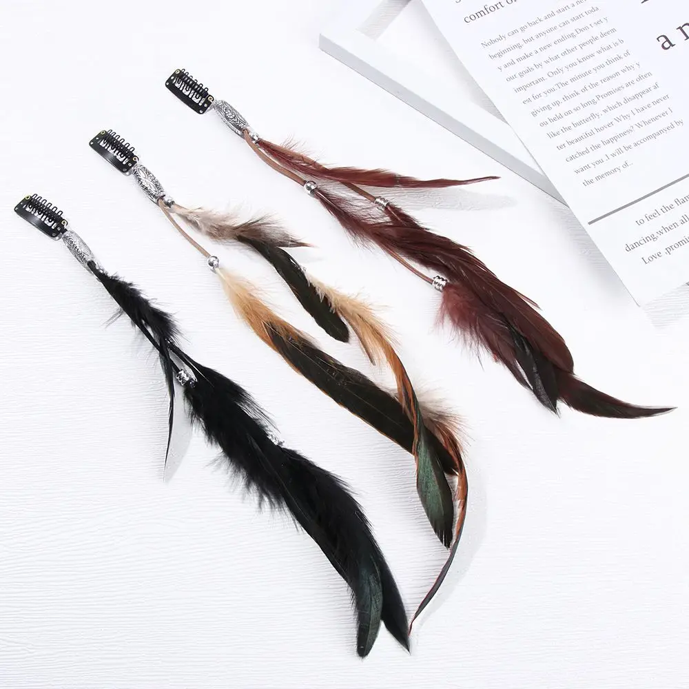 

Fashion Comb Headdress Gifts Extensions Novelty Hairclips Feather Hair Rope Hippie Headpieces Headband Headwear