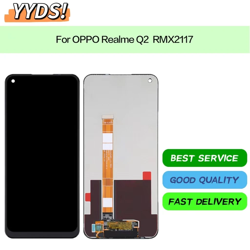 

100% Tested 6.5" Original LCD For OPPO Realme Q2 5G RMX2117 LCD Display Touch Screen Digitizer Assembly Replacement