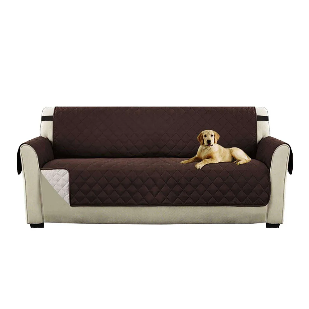 Двусторонние Стеганые Чехлы Для Диванов 3-местных Приятные Домашних Животных