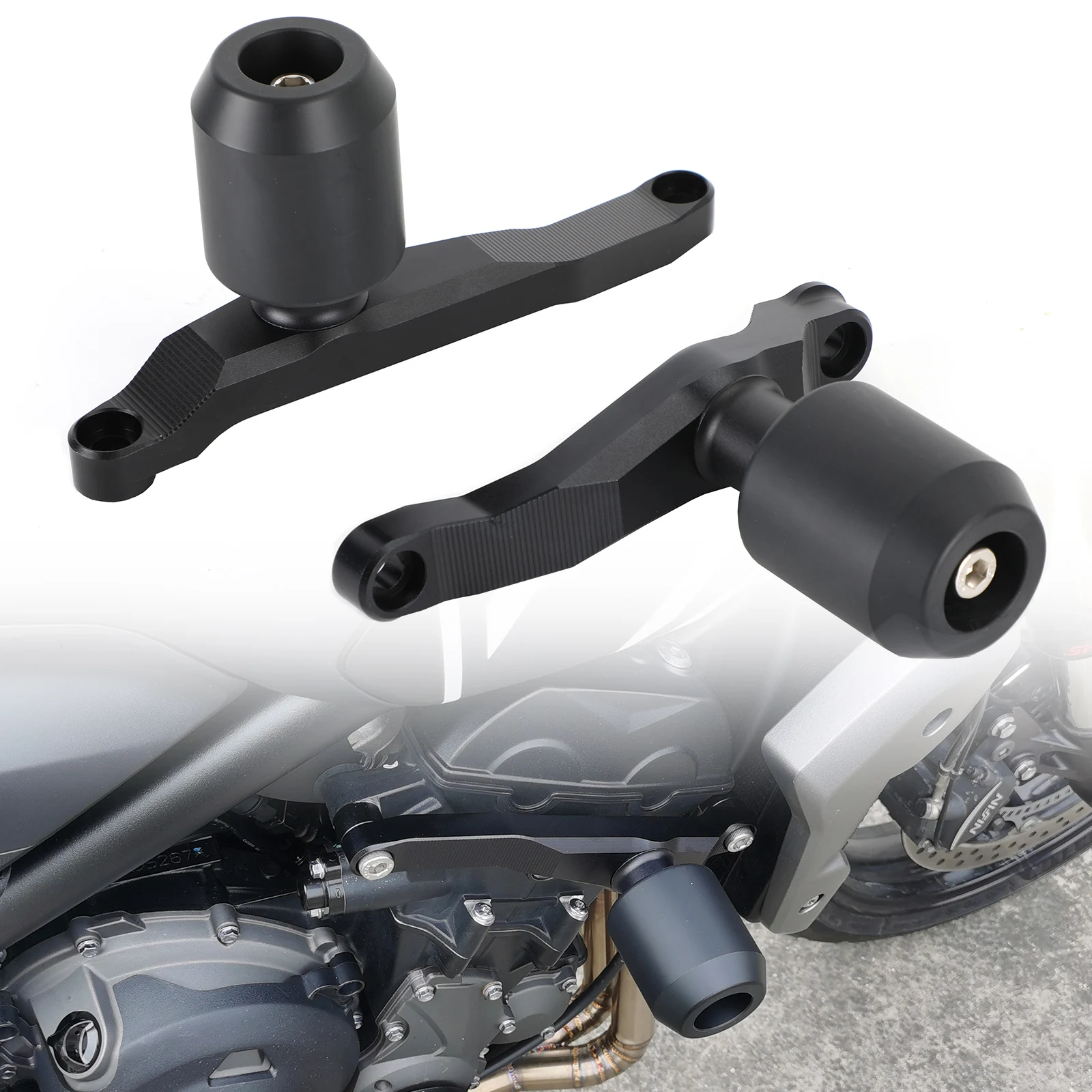 

Areyourshop Crash Bobbins Protector Sliders Guard Aluminum Fits For Tr Trident 660 2021 2022 Motorcycle Parts