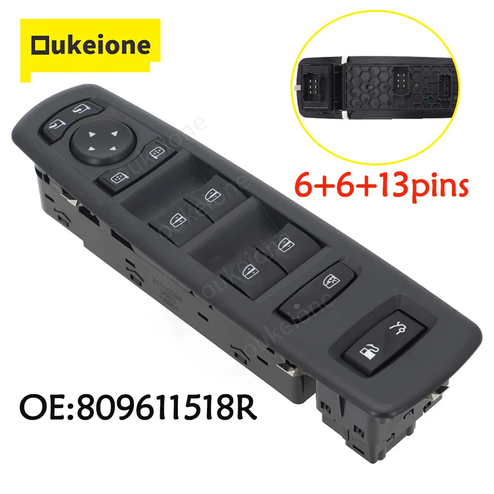 

809611518R для Renault Latitude L70 Talisman 2011 года, Samsung SM5 SM7 2017, переключатель управления стеклоподъемником и кнопкой топливного бака