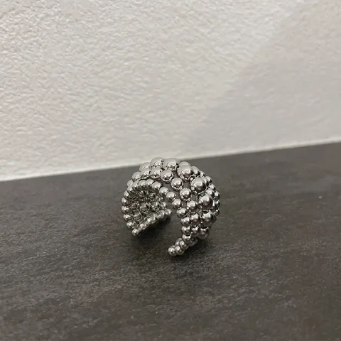 Foxanry многослойные открытые кольца из бисера для женщин и пар, преувеличенный креативный дизайн, индивидуальный хип-хоп, модные вечерние ювелирные изделия, подарки