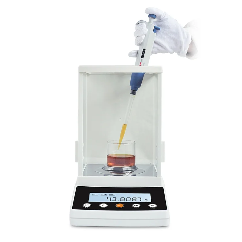 

Analytical Balance 200g 0.0001g 0.1mg Laboratory Weigh Scale External Calibration